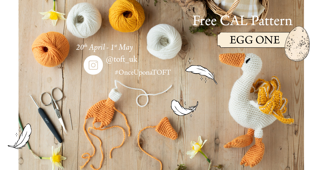 Easter Egg One free crochetalong cal pattern golden goose